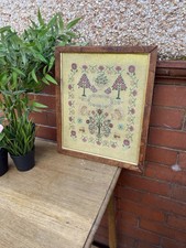 Vintage needlework sampler for sale  FALKIRK