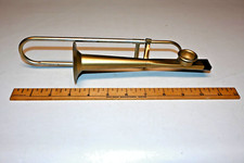 Brinquedo de metal vintage trombone deslizante Kazoo com ponta preta comprar usado  Enviando para Brazil
