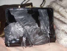 Handtasche schwarz echt gebraucht kaufen  Hamburg