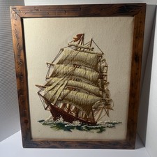 Vintage crewel embroidered for sale  Liverpool