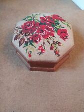 Footstool needlework lovely for sale  SOUTHAMPTON