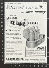 Refrigerador de leite Lister Ice Bank - 1960 corte agrícola 399 comprar usado  Enviando para Brazil
