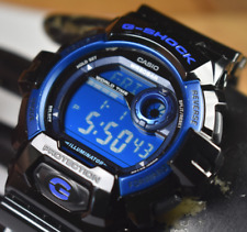 Usado, Relógio Casio G-Shock G8900A-1 (3285) Masculino Preto/Azul BATERIA NOVA! comprar usado  Enviando para Brazil