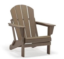 CADEIRA ADIRONDACK DOBRÁVEL CLÁSSICA PARA ÁREA EXTERNA TRAPPER'S PICO - CAFÉ comprar usado  Enviando para Brazil