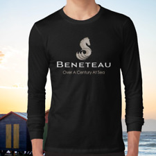 Novo item Beneteau Veleiro Manga Longa Logotipo TEE Camiseta Engraçada Tamanho P a 5XL comprar usado  Enviando para Brazil