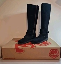 Kickers flat black for sale  MACCLESFIELD