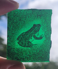 Stained glass frog for sale  BATTLE