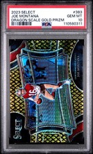 2023 Joe Montana Select Dragon Scale Gold Prizm SP /10 PSA 10 49ers #383 comprar usado  Enviando para Brazil