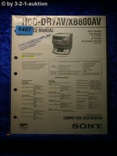 Usado, Manual de serviço Sony Hcd Dr7av/Xb800av sistema de componentes (#6407) comprar usado  Enviando para Brazil
