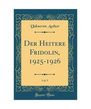 Heitere fridolin 1925 gebraucht kaufen  Trebbin