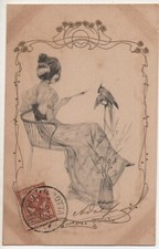 Art nouveau ragazza usato  Modena