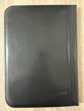 Black leather portfolio for sale  Alexandria