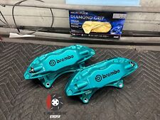 04-17 SUBARU IMPREZA WRX STI SEDAN LH RH PINÇAS DE FREIO DIANTEIRAS revestidas a pó azul-petróleo, usado comprar usado  Enviando para Brazil