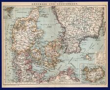 Landkarte anno 1895 gebraucht kaufen  Burgdorf