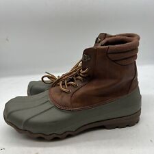 Botas masculinas Sperry Top-Sider Avenue Duck tamanho 11 bronzeado/azeitona STS 23429 comprar usado  Enviando para Brazil