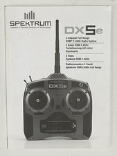 Spektrum dx5e instruction for sale  Attalla