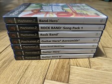 Lote de 7 bandas PS2 PAL, jogos de Guitar Hero (banda de rock, Aerosmith, Guitar Hero) comprar usado  Enviando para Brazil