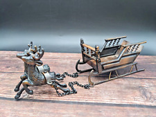 Bronze santa sleigh for sale  Grand Mound