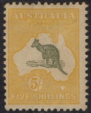 Usado, AUSTRÁLIA 1915 CANGURU 5/- 3ª Copa do Mundo comprar usado  Enviando para Brazil