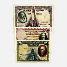 1 Conjunto De 3 Diferencial España 1928 25 , 50 , 100 Pes. F-Vf comprar usado  Enviando para Brazil