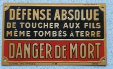 Ancienne ancienne plaque d'occasion  Ligny-en-Barrois