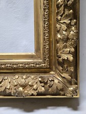 Moldura grande estilo francês dourada dourada do século XIX incrivelmente ornamentada, usado comprar usado  Enviando para Brazil