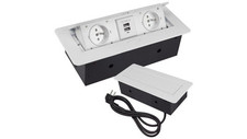 GNIAZDO CHOWANE W ARKUSZU BLATOWYM + 2 USB GNIAZDKO na sprzedaż  PL