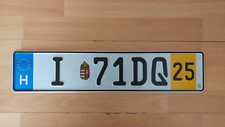 Nummernschild europa ungarn gebraucht kaufen  Laufen