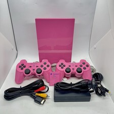 Console PlayStation 2 PS2 Slim rosa + 2 controles + cartão de memória + cabos muito bom estado usado comprar usado  Enviando para Brazil