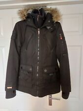 Superdry coat black for sale  SELBY