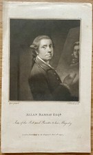 Antique mezzotint engraving for sale  WREXHAM
