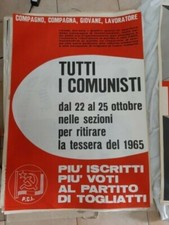 Pci manifesto epoca usato  Roma