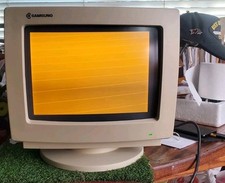 Monitor CRT vintage SAMSUNG Samsung âmbar fósforo monocromático MA2565 com caixa comprar usado  Enviando para Brazil