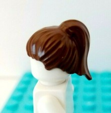 Lego minfigura cabelo de menina marrom franjas retas rabo de cavalo peruca média comprar usado  Enviando para Brazil