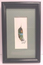 Vintage feather painting for sale  Bradenton