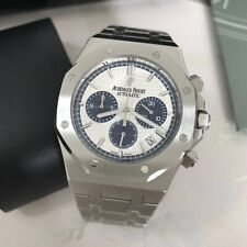 ⌚Audemars⏳Piguet⏰Royal⏳Oak⌚ Relógio masculino cronógrafo prata 38mm 41 aço azul comprar usado  Enviando para Brazil