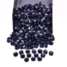 Usado, 20 peças pedras preciosas soltas calibradas corte facetado redondo safira azul natural corte 6 mm comprar usado  Enviando para Brazil