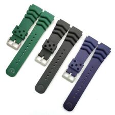 Pulseira de relógio de mergulho Seiko SKX007 SKX009 20 18mm ventilação de borracha azul Z22 4FY8JZ comprar usado  Enviando para Brazil