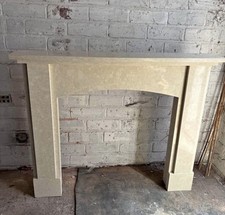 Cream marble fireplace for sale  CHEADLE