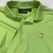 Camisa masculina Augusta National Golf Club verde média amém canto Masters logotipo golfe comprar usado  Enviando para Brazil