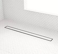 Signature Hardware 40” azulejo linear retangular preto fosco no dreno do chuveiro Cohen, usado comprar usado  Enviando para Brazil