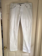 Jeans branco cônico fino coleção jeans Recess da Hot Topic tamanho 34/30 comprar usado  Enviando para Brazil