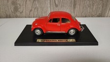 Road Tough 1967 Volkswagen VW Beetle escala 1/18 vermelho fundido com suporte comprar usado  Enviando para Brazil