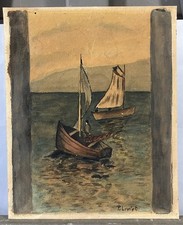 Aquarelle signée bas d'occasion  Vannes