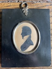 Antique portrait silhouette for sale  SPALDING