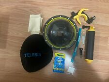 Lente de câmera de mergulho subaquática TELESIN para GoPro Hero 5 portas cúpula comprar usado  Enviando para Brazil