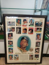 Mickey Mantle Topps edição limitada/10.000 moldura de folha comemorativa 25,5x19,5 comprar usado  Enviando para Brazil