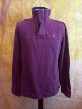 Moletom Crew Clothing roxo 100% algodão quarto de zíper. Tamanho pequeno masculino Reino Unido comprar usado  Enviando para Brazil