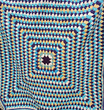 Vintage blanket knitted for sale  TELFORD