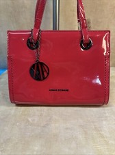 Bolsa tote Armani Exchange rosa brilhante alto brilho arma metal hardware comprar usado  Enviando para Brazil